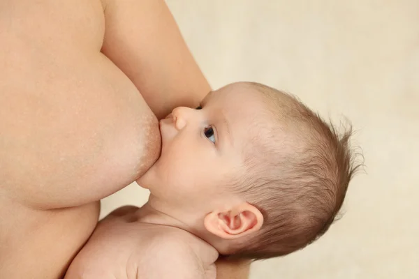 stock image Mother breastfeeding her newborn baby