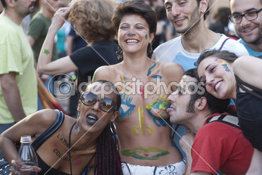 Katılımcılar, Bologna gay pride 2012