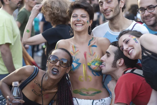 stock image Participants at gay pride 2012 of Bologna