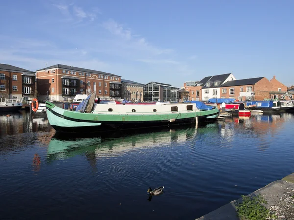 Worcester Diglis canal basin worcester — Stock Photo, Image