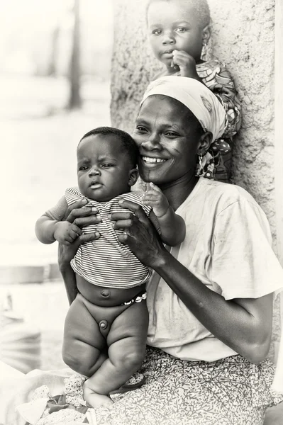 stock image A Ghanaian woman with her little baby