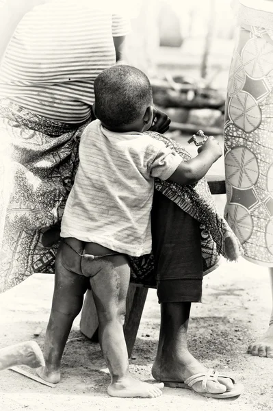 stock image Little boy from Ghana plays